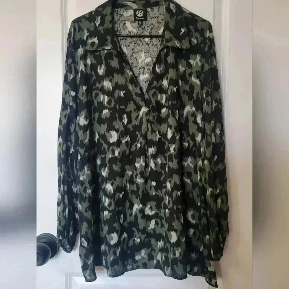Womens Bobeau 2X blouse